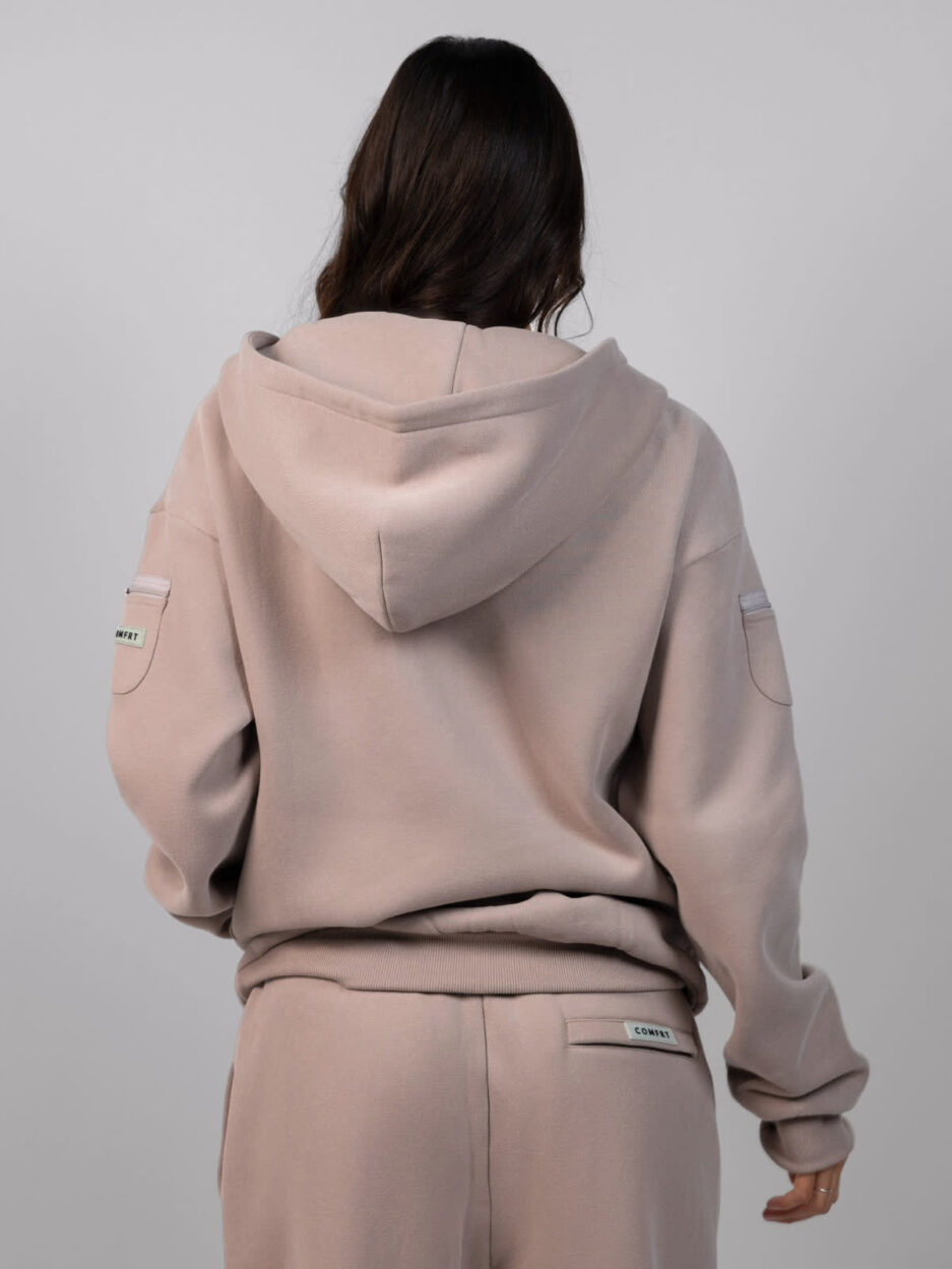 Comfrt Travel Essentials Zip Hoodie